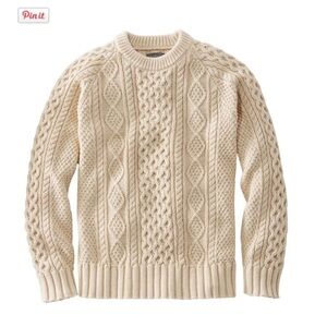 LLBean Men's Signature Cotton Fisherman Sweater